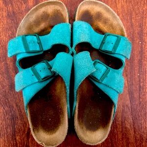 Green Arizona Birkenstocks